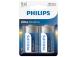 2 x Patarei Philips LR20E D Ultra Alkaline