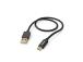 Hama Fabric Charging Cable, USB-A - USB-C, 1,5 m, nylon, must - Kaabel