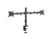 Deltaco Dual Desk Mount, 13-32'', must - Monitori statiiv