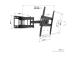 Vogel's UP 4053 Full-Motion M, 32-65", must - Teleri seinakinnitus