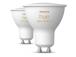 Philips Hue White Ambiance, GU10, 2 tk, valge - Nutivalgusti