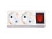 Hama Power Strip, 3 pesa, 1,4 m, valge - Pikendusjuhe