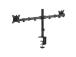 Deltaco Dual Desk Mount, 13-32'', must - Monitori statiiv