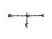 Deltaco Triple Desk Mount, 13-27'', must - Monitori statiiv