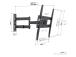 Vogel's UP 4043 Full-Motion M, 32-65", must - Teleri seinakinnitus