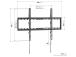 Vogel's UP 6003 Fixed L, 40 - 80", must - Teleri seinakinnitus