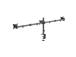 Deltaco Triple Desk Mount, 13-27'', must - Monitori statiiv