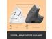 Logitech Lift Vertical Ergonomic Mouse, vaikne, valge - Juhtmevaba optiline hiir