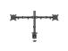 Deltaco Dual Desk Mount, 13-32'', must - Monitori statiiv