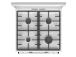 Gorenje, 71 L, laius 60 cm, valge - Gaasipliit elektriahjuga