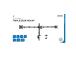 Deltaco Triple Desk Mount, 13-27'', must - Monitori statiiv