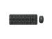 Logitech MK250 Compact, Bluetooth, US, must - Juhtmevaba desktop