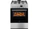 Electrolux 600 Seeria SteamBake, 58 L, laius 60 cm, roostevaba teras - Gaasipliit elektriahjuga