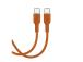 Puro Soft, USB-C / USB-C, 1,5 m, oranž - Kaabel