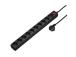 Hama Power Strip, 10-pesa, 3 m, must - Pikendusjuhe