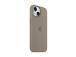 Apple Silicone Case with Magsafe, iPhone 15, pruun - Ümbris
