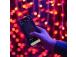 Twinkly Curtain, jõulukardin, 210 LED, IP44, must - Nutikad jõulutuled
