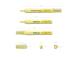 Tekstimarker ERICH KRAUSE Liquid Visioline V-14, pastellkollane