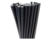 Joogikõrred paberist 205x8mm 250tk (must)