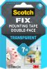 Kleeplint kahepoolne 19mm x1,5m SCOTCH Fix™ sisetingumustes läbipaistev