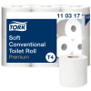 Tualettpaber TORK Soft T4 3-kihiline lumivalge 6rl pakis (110317)