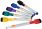 Набор маркеров для доски с магнитом NOBO Rexel Mini и ластиком 6 цветов